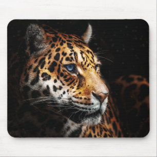Blue-Eyed leopard Beauty Mouse Pad