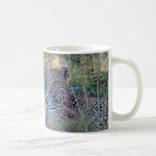 BLUE-EYED LEOPARD COFFEE MUG
