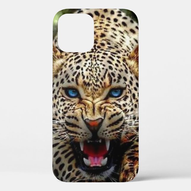 Blue eyed leopard iPhone / iPad case (Back)