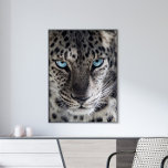 Blue Eyed Leopard Photography Art Poster<br><div class="desc">Add a touch of wild beauty to your decor with the "Blue Eyed Leopard Photography Art Poster." This striking artwork features a close-up photograph of a leopard's face, showcasing its piercing, vivid blue eyes. The intense gaze and intricate detailing capture the majestic and powerful essence of this magnificent creature. Ideal...</div>