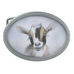 Blue Eyed Nigerian Dwarf  Dairy Goat Belt Buckle