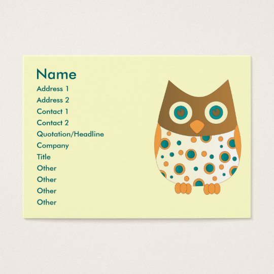 Blue-Eyed Owl Business Card