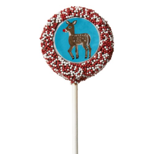 Blue Eyed Reindeer Cookie Pops Desserts