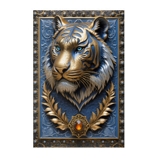 Blue Eyed Tiger    Acrylic Print