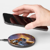 Blue Eyed Tiger Mountain Landscape Wireless Charger (Hand)
