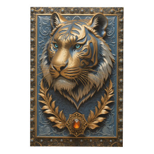 Blue Eyed Tiger Wood Wall Art
