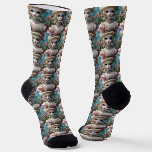 Blue Eyed Vintage Doll, Socks (Angled)