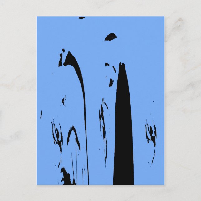 Blue  Eyes Abstract Postcard (Front)