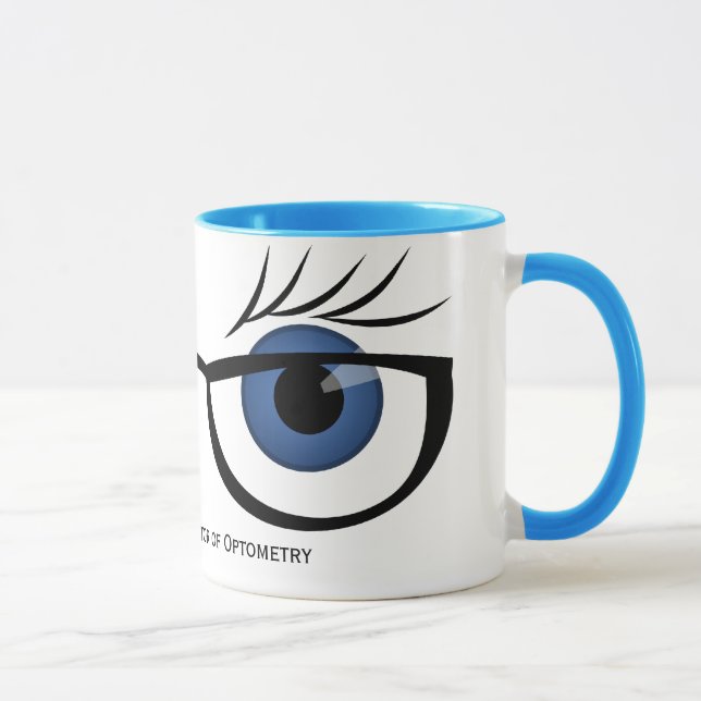 Blue Eyes and Glasses Mug (Right)