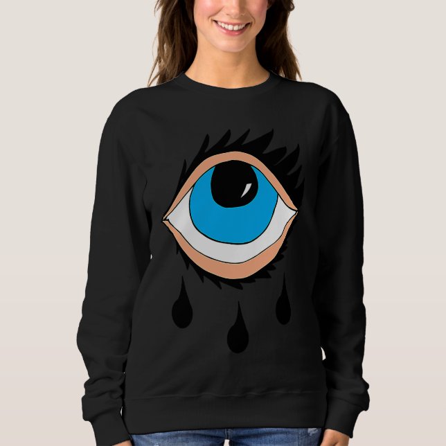 Blue Eyes Black tears Sweatshirt (Front)
