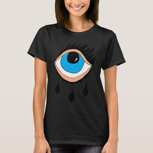 Blue Eyes Black tears T-Shirt (Front)