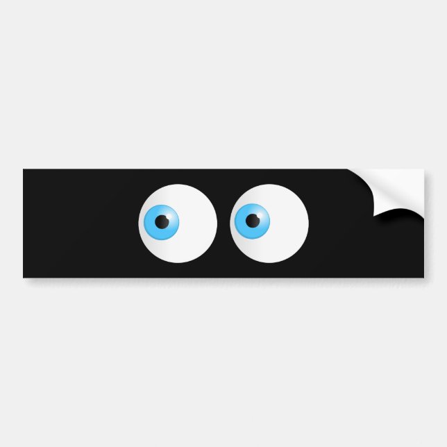 Blue Eyes Bumper Sticker (Front)