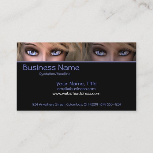 Blue Eyes D2 - Fantasy Business Cards
