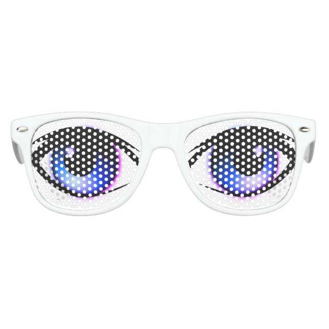 BLUE EYES. EMOJI EYES. KIDS SUNGLASSES (Front)