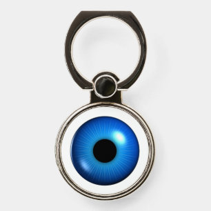 Blue eyes eyeball phone ring stand