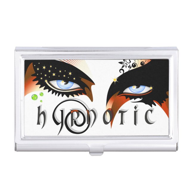 Blue Eyes Fashion Make Up Business Card Case (Front)