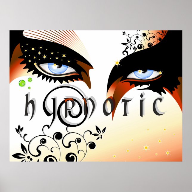 Blue Eyes Fashion Make Up Poster (Front)
