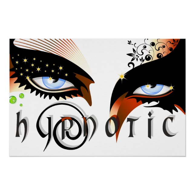 Blue Eyes Fashion Make Up Poster (Front)