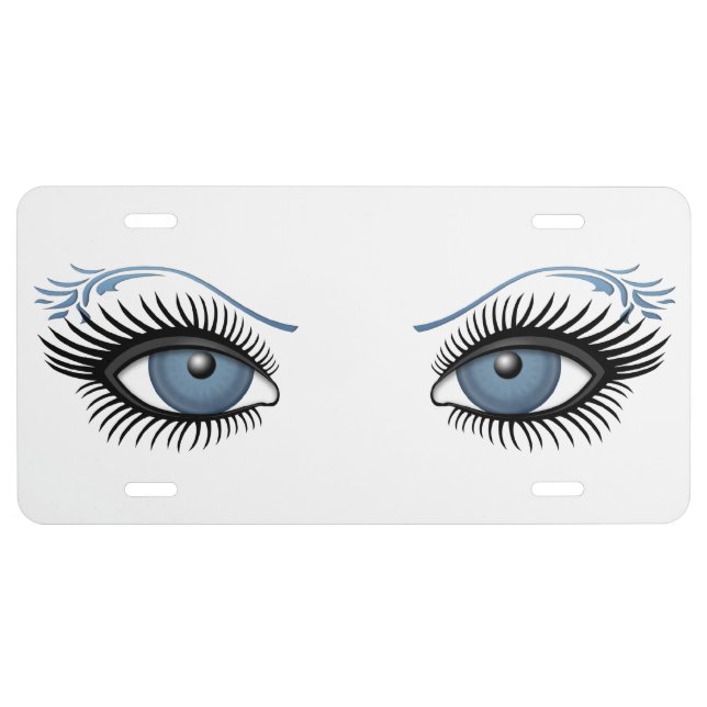 Blue Eyes License Plate (Front)
