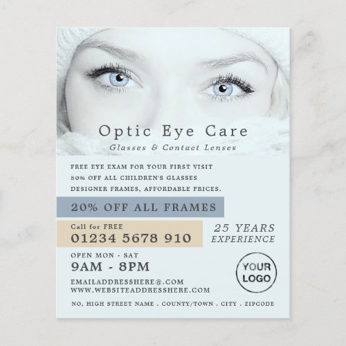 Blue Eyes Optician Technical Practitioner Flyer