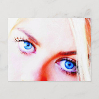 blue eyes postcard