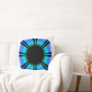 Blue eyes will save and help throw pillow