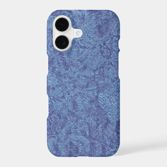 Blue Fabric Case-Mate iPhone Case (Back)