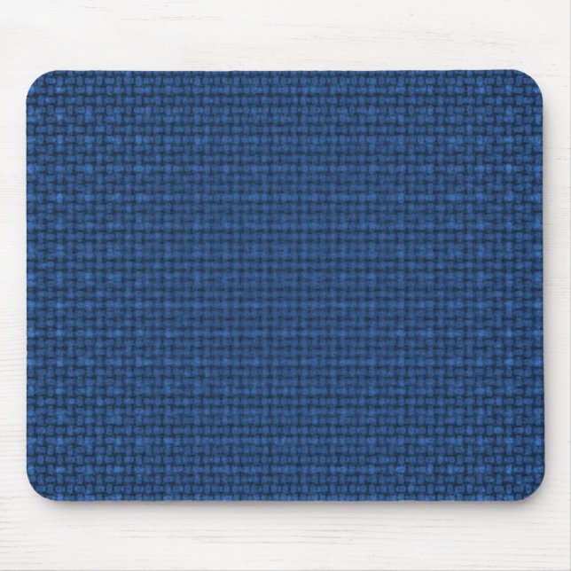 Blue Fabric Texture Mouse Pad (Front)