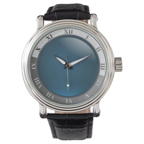 Blue Face Designer Watch