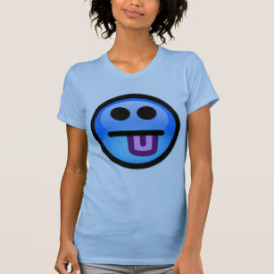 Blue Face with tongue sticking out. Fun! T-Shirt