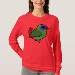 Blue-faced Parrotfinch Women's Basic Long Sleeve T-Shirt