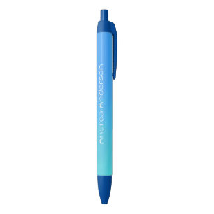 Blue Fade Personalized Ink Pen