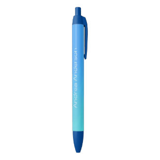 Blue Fade Personalized Ink Pen