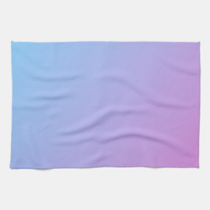Blue Fades to Lavender Dish Towel