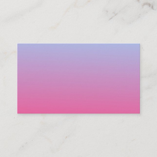Blue Fades to Pink Business Card (Front)