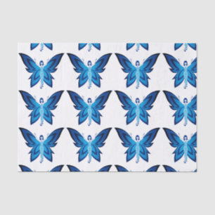 Blue Faery 10lb tissue paper, white Paper
