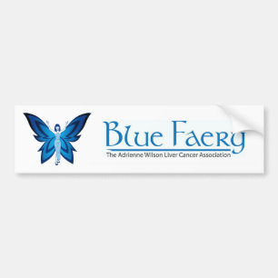 Blue Faery bumper sticker