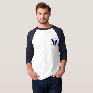 Blue Faery men's basic 3/4 -sleeve raglan t-shirt