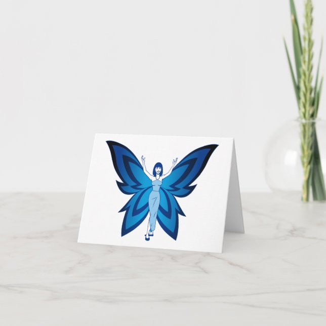 Blue Faery note cards (envelopes included) (Front)