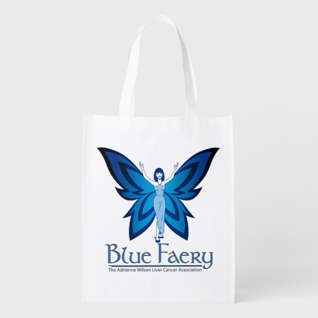 Blue Faery resuable grocery bag (Front)