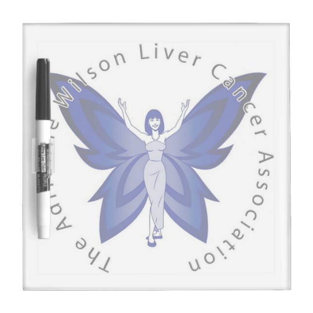 Blue Faery small dry erase board w/ pen (Front)