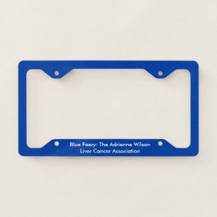 Blue Faery's Very Blue license plate frame