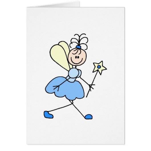 Blue Fairy Angel Card (Front)
