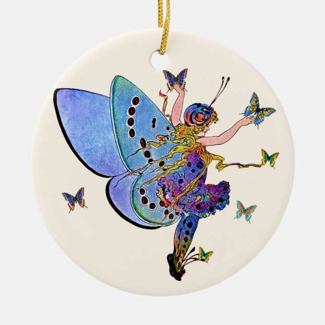 Blue Fairy Dust Ornament (Front)