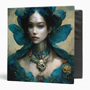 Blue Fairy Fantasy Art 3 Ring Binder