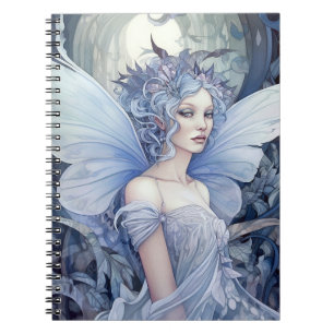 Blue Fairy Fantasy Art Notebook