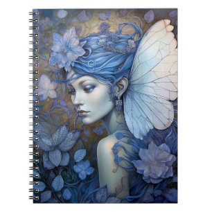 Blue Fairy Fantasy Art Notebook