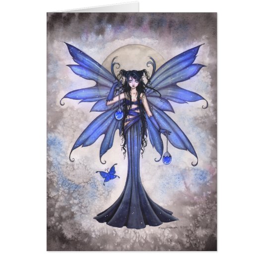 Blue Fairy Fantsy Art Card by Molly Harrison (Front)
