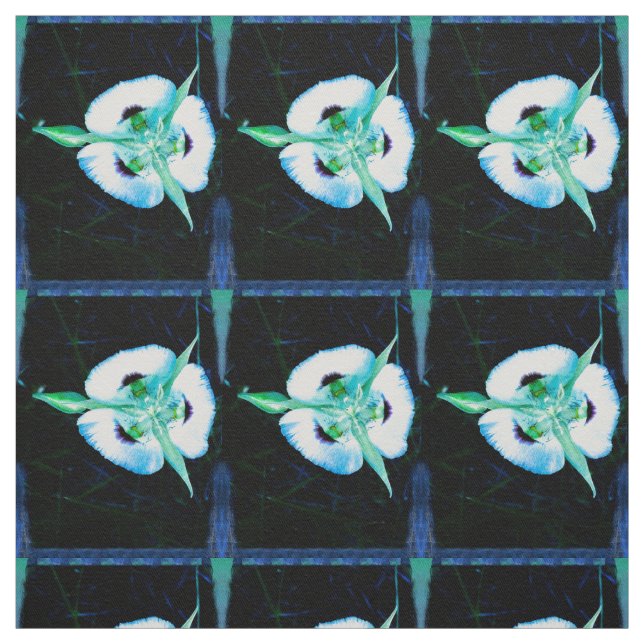 Blue Fairy Lily Fabric (Swatch)