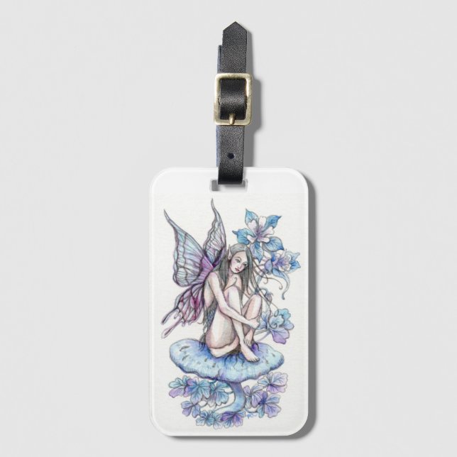 Blue Fairy Luggage Tag (Front Vertical)